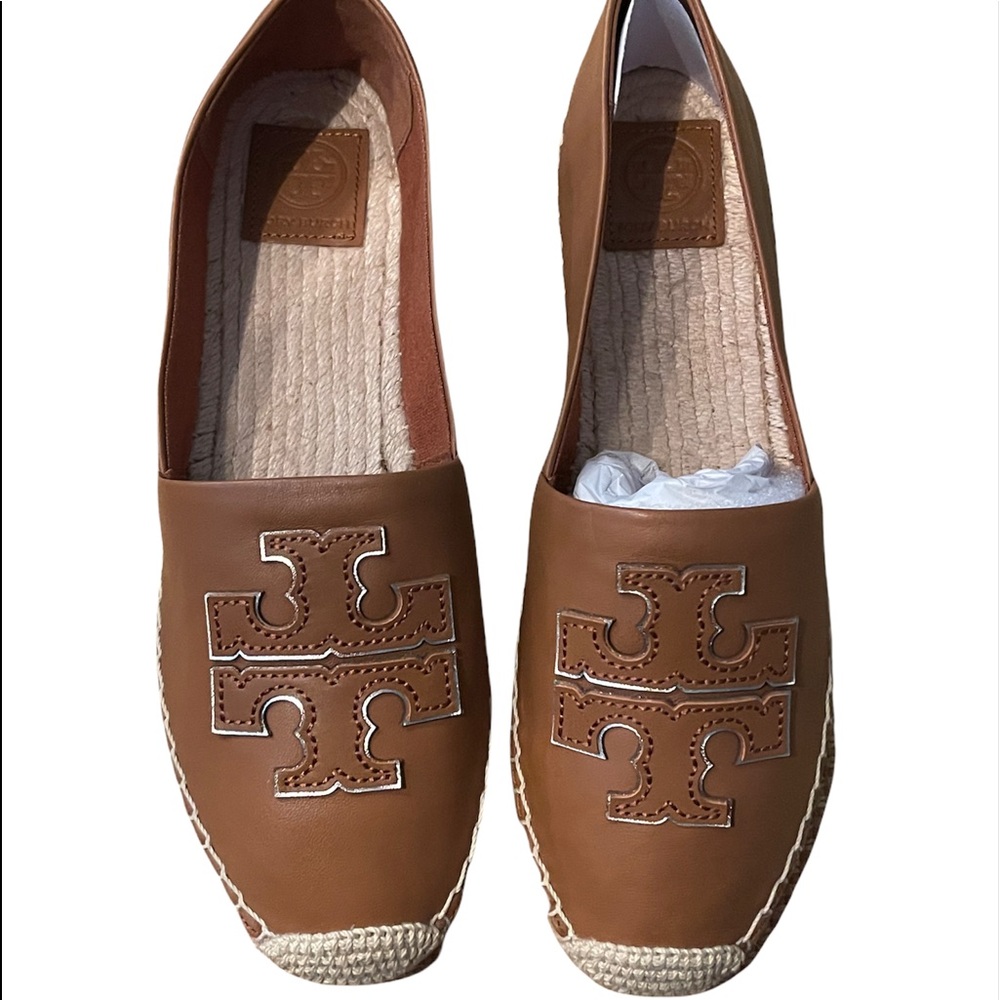 Tory Burch Tan/Spark Gold Loafers